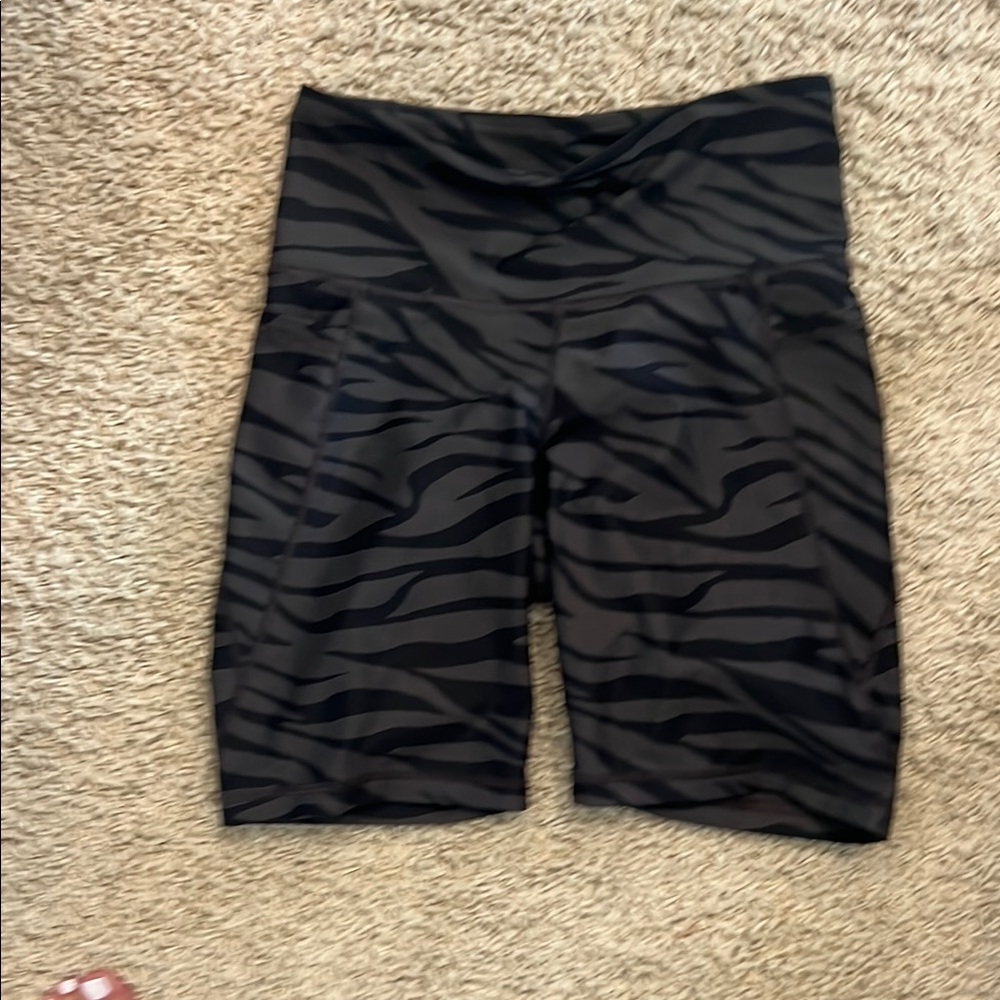 Old Navy Black Bike Shorts with Textured Pattern